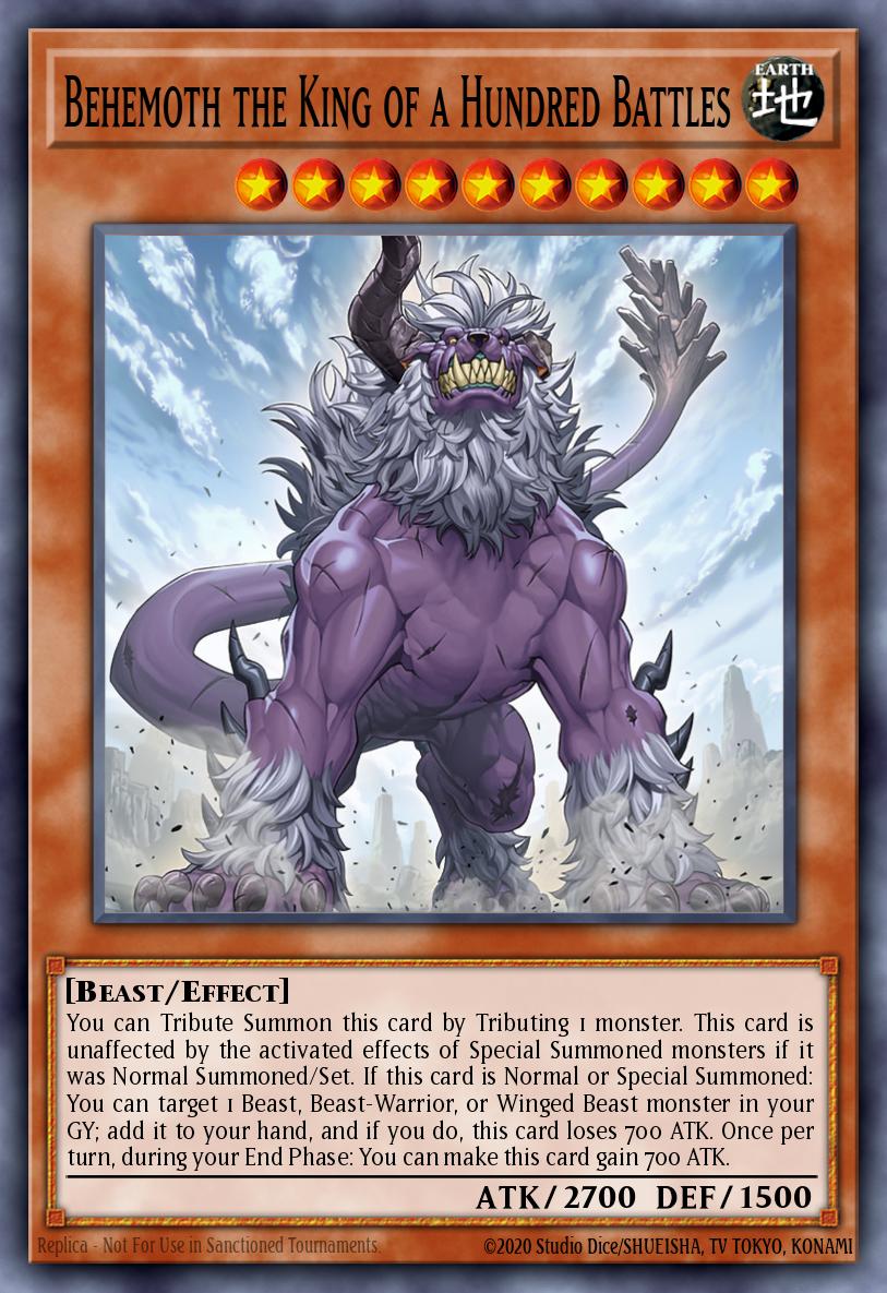 (050) YuGiOh TCG JUSH: Justice Hunters Single: Behemoth the King of a Hundred Battles (V.2 - Super Rare)  Super Rare