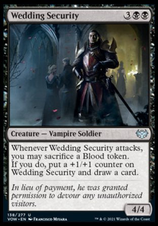 (138) Magic The Gathering Innistrad: Crimson Vow Single: Wedding Security  Uncommon