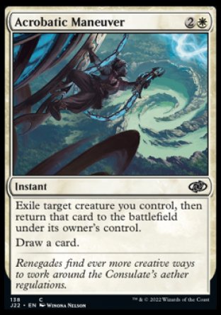 (138) Magic The Gathering Jumpstart 2022 Single: Acrobatic Maneuver  Common