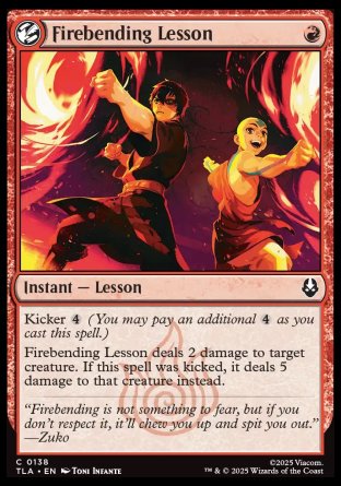 (138) Magic The Gathering Magic: The Gathering | Avatar: The Last Airbender Single: Firebending Lesson  Common