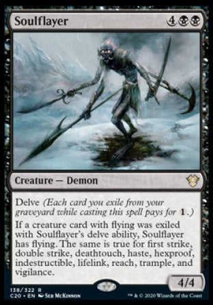 (138/322) Magic The Gathering Commander: Ikoria Single: Soulflayer  Rare