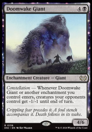 (138) Magic The Gathering Commander: Duskmourn: House of Horror Single: Doomwake Giant  Rare