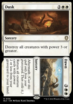 (138) Magic The Gathering Commander: Bloomburrow Single: Dusk // Dawn  Rare