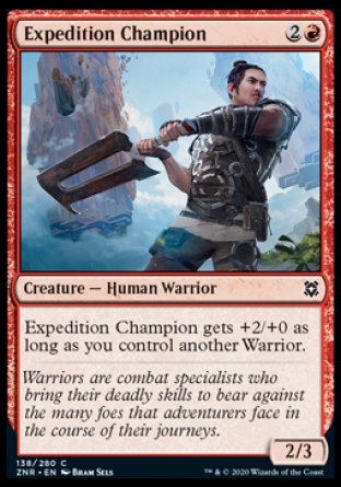 (138/280) Magic The Gathering Zendikar Rising Single: Expedition Champion  Common