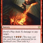 (138) Magic The Gathering Commander 2019 Single: Devil's Play  Rare