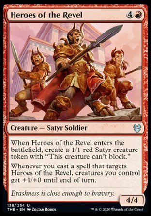 (138/254) Magic The Gathering Theros Beyond Death Single: Heroes of the Revel Holo Uncommon