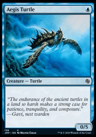 (138) Magic The Gathering Jumpstart Single: Aegis Turtle  Common