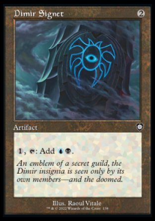 (138) Magic The Gathering Commander: The Brothers' War Single: Dimir Signet  Common