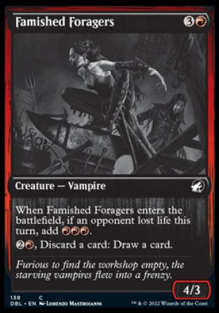 (138) Magic The Gathering Innistrad: Double Feature Single: Famished Foragers  Common