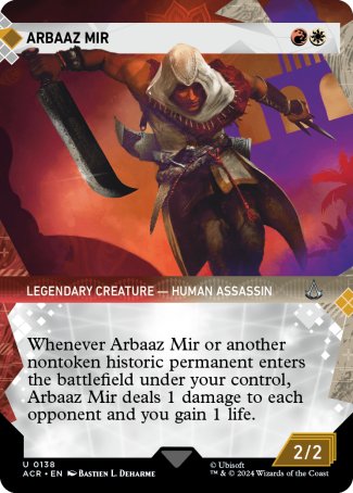 (138) Magic The Gathering Universes Beyond: Assassin's Creed: Extras Single: Arbaaz Mir (V.1)  Uncommon