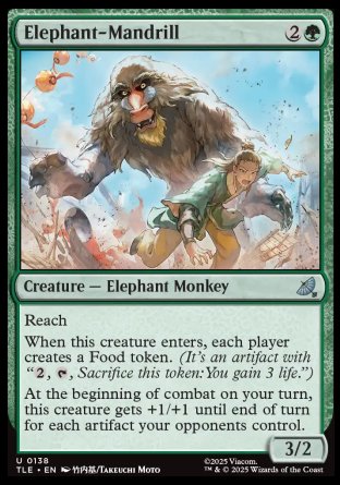 (138) Magic The Gathering Magic: The Gathering | Avatar: The Last Airbender: Eternal Single: Elephant-Mandrill  Uncommon
