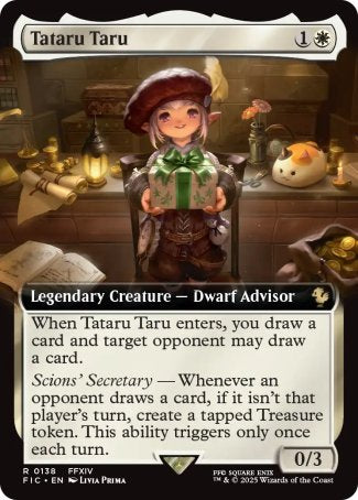 (138) Magic The Gathering Commander: Magic: The Gathering - FINAL FANTASY: Extras Single: Tataru Taru Holo Rare