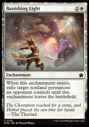 (138) Magic The Gathering Magic: The Gathering Foundations Single: Banishing Light  Common