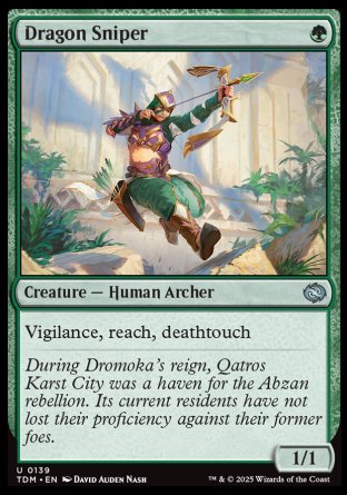 (139) Magic The Gathering Tarkir: Dragonstorm Single: Dragon Sniper  Uncommon