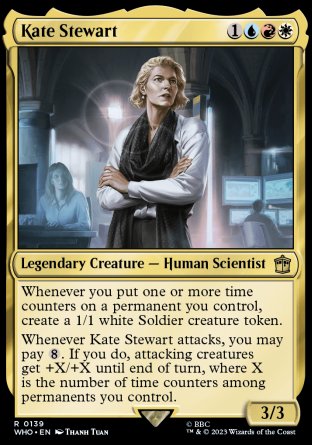 (139) Magic The Gathering Universes Beyond: Doctor Who Single: Kate Stewart  Rare