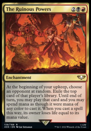 (139) Magic The Gathering Universes Beyond: Warhammer 40000 Single: The Ruinous Powers  Rare