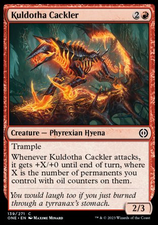 (139) Magic The Gathering Phyrexia: All Will Be One Single: Kuldotha Cackler  Common