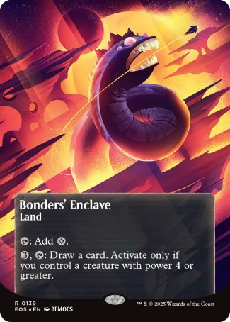 (139) Magic The Gathering Stellar Sights Single: Bonders' Enclave (V.4)  Rare