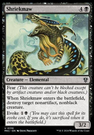 (139) Magic The Gathering Commander: Murders at Karlov Manor Single: Shriekmaw  Uncommon