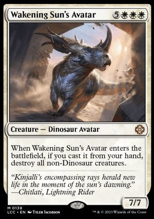 (139) Magic The Gathering Commander: The Lost Caverns of Ixalan Single: Wakening Sun's Avatar  Mythic