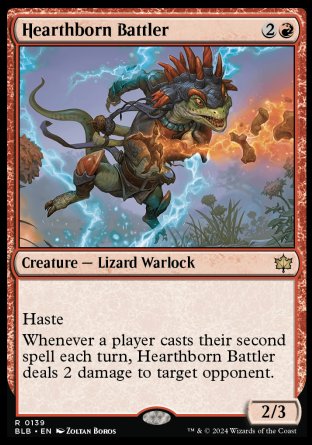 (139) Magic The Gathering Bloomburrow Single: Hearthborn Battler  Rare