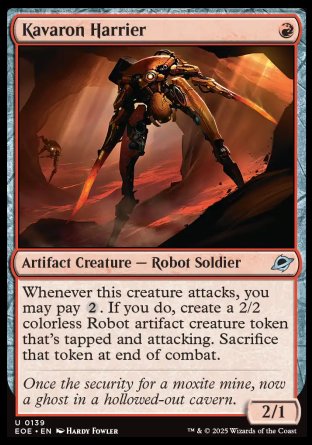 (139) Magic The Gathering Edge of Eternities Single: Kavaron Harrier Holo Uncommon