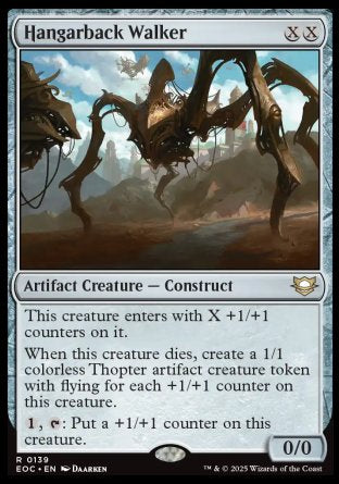 (139) Magic The Gathering Commander: Edge of Eternities Single: Hangarback Walker  Rare