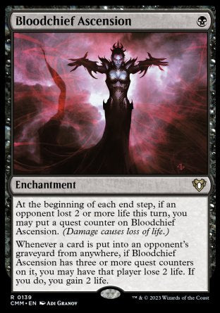(139) Magic The Gathering Commander Masters Single: Bloodchief Ascension Holo Rare
