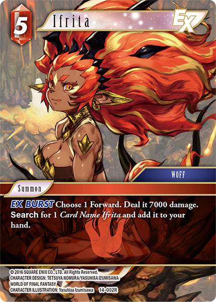 (002) Final Fantasy TCG Opus XIV: Crystal Abyss Single: Ifrita (14-002) (V.1) Holo Rare