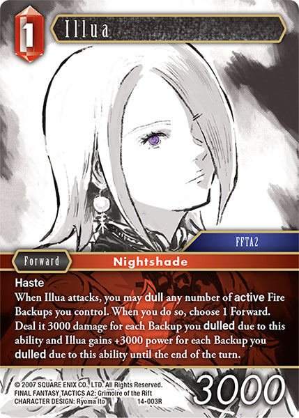 (003) Final Fantasy TCG Opus XIV: Crystal Abyss Single: Illua (14-003) (V.1)  Rare