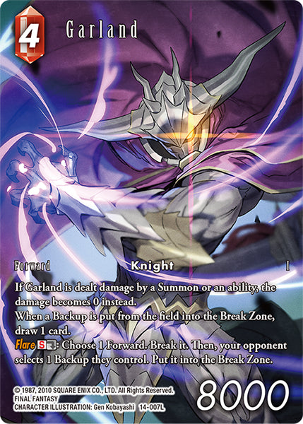 (007) Final Fantasy TCG Opus XIV: Crystal Abyss Single: Garland (14-007) (V.2) Holo Legend
