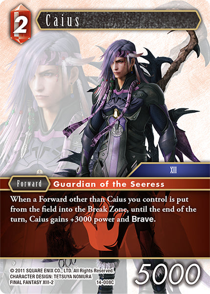 (008) Final Fantasy TCG Opus XIV: Crystal Abyss Single: Caius (14-008) Holo Common
