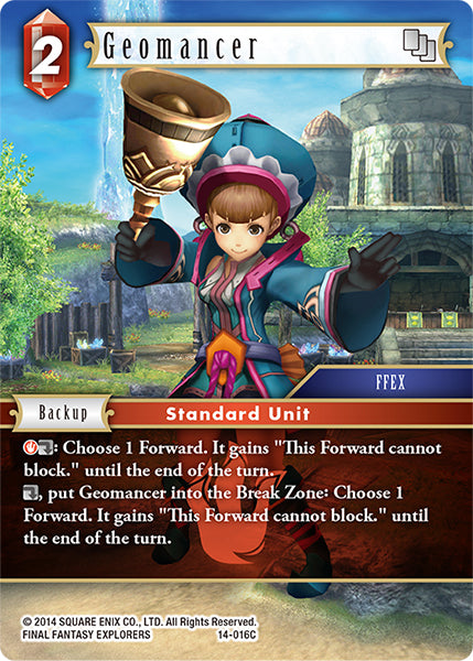 (016) Final Fantasy TCG Opus XIV: Crystal Abyss Single: Geomancer (14-016) Holo Common