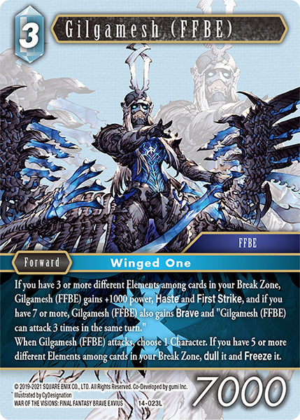 (023) Final Fantasy TCG Opus XIV: Crystal Abyss Single: Gilgamesh (FFBE) (14-023) Holo Legend