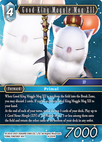 (031) Final Fantasy TCG Opus XIV: Crystal Abyss Single: Good King Moggle Mog XII (14-031) Holo Rare
