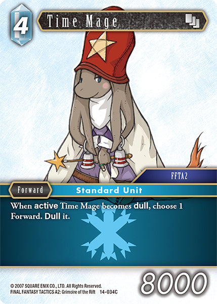 (034) Final Fantasy TCG Opus XIV: Crystal Abyss Single: Time Mage (14-034) Holo Common