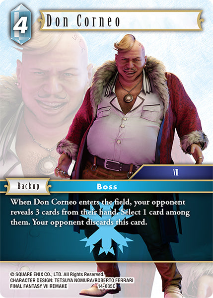 (035) Final Fantasy TCG Opus XIV: Crystal Abyss Single: Don Corneo (14-035)  Common