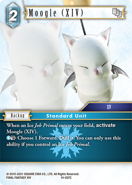 (037) Final Fantasy TCG Opus XIV: Crystal Abyss Single: Moogle (XIV) (14-037) Holo Common