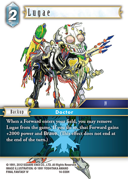 (038) Final Fantasy TCG Opus XIV: Crystal Abyss Single: Lugae (14-038)  Hero