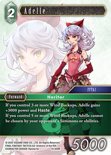 (039) Final Fantasy TCG Opus XIV: Crystal Abyss Single: Adelle (14-039)  Rare