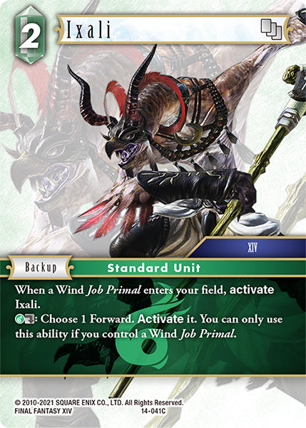 (041) Final Fantasy TCG Opus XIV: Crystal Abyss Single: Ixali (14-041) Holo Common