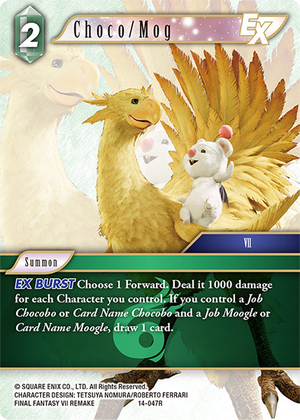 (047) Final Fantasy TCG Opus XIV: Crystal Abyss Single: Choco/Mog (14-047) Holo Rare
