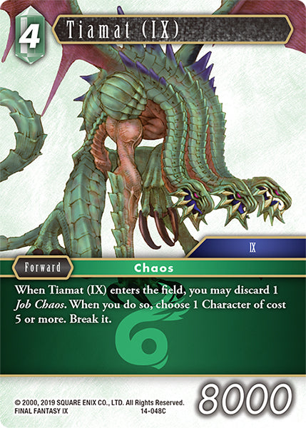(048) Final Fantasy TCG Opus XIV: Crystal Abyss Single: Tiamat (IX) (14-048)  Common