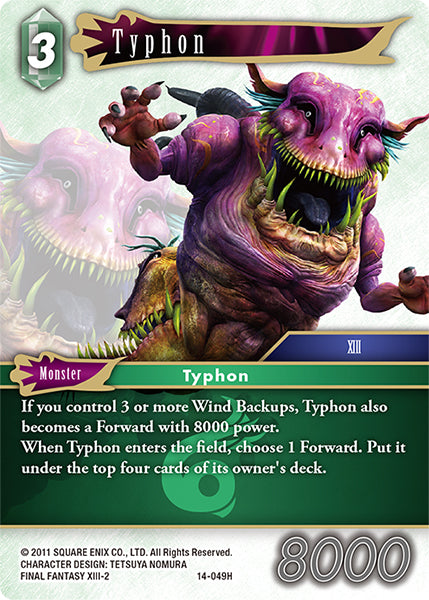 (049) Final Fantasy TCG Opus XIV: Crystal Abyss Single: Typhon (14-049) Holo Hero