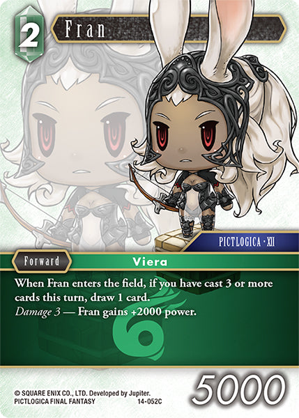 (052) Final Fantasy TCG Opus XIV: Crystal Abyss Single: Fran (14-052)  Common