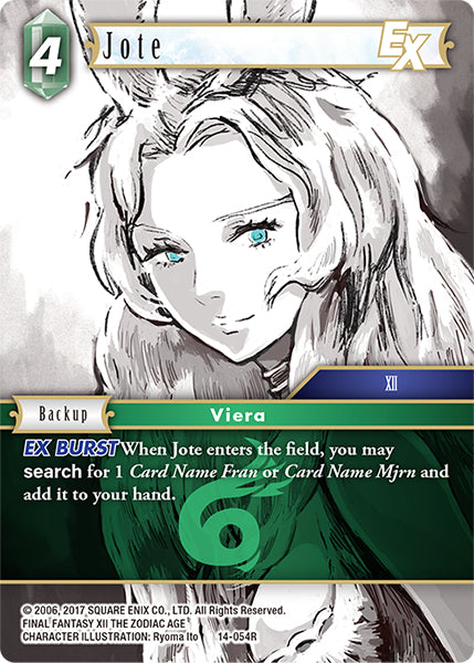(054) Final Fantasy TCG Opus XIV: Crystal Abyss Single: Jote (14-054) (V.1) Holo Rare
