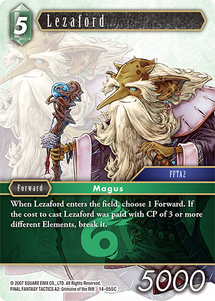 (055) Final Fantasy TCG Opus XIV: Crystal Abyss Single: Lezaford (14-055) Holo Common