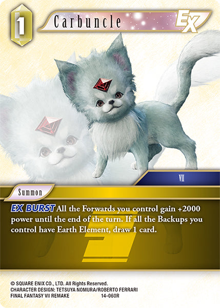(060) Final Fantasy TCG Opus XIV: Crystal Abyss Single: Carbuncle (14-060) Holo Rare