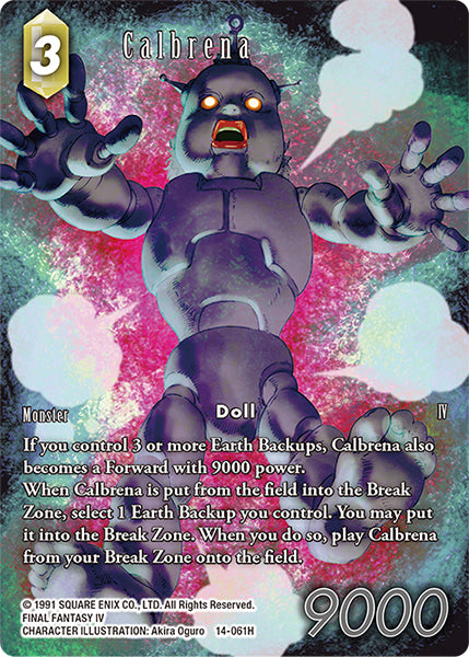 (061) Final Fantasy TCG Opus XIV: Crystal Abyss Single: Calbrena (14-061) (V.2) Holo Hero