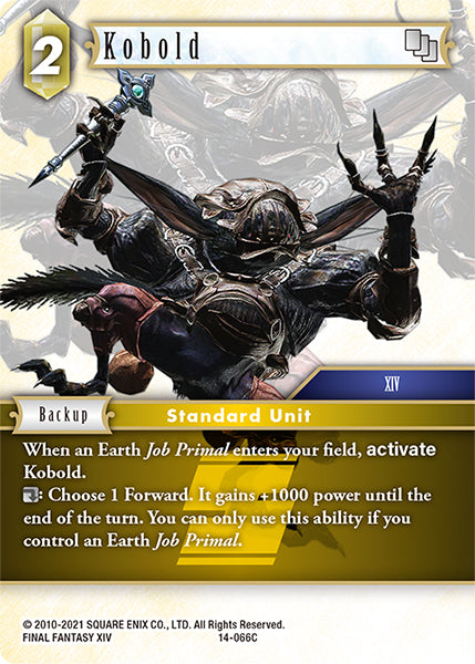 (066) Final Fantasy TCG Opus XIV: Crystal Abyss Single: Kobold (14-066) Holo Common